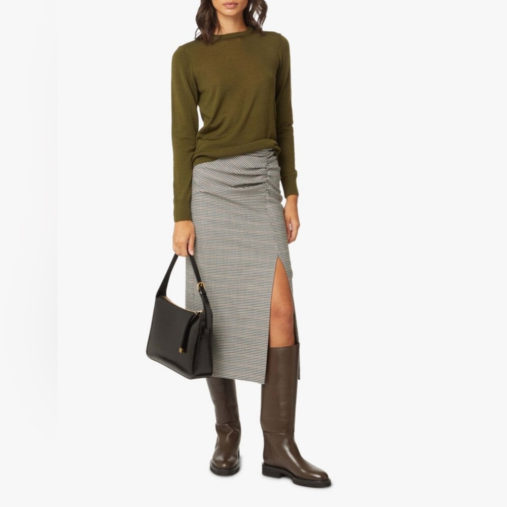 MARELLA Susanna Wool Blend Midi Skirt - Grey